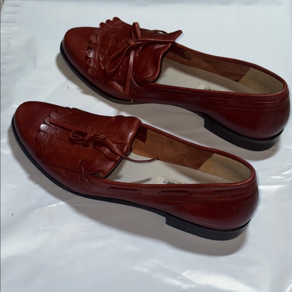 Bandolino Women's‎ brown leather Loafers with Bow Detail vintage Sz 7N - Picture 3 of 9